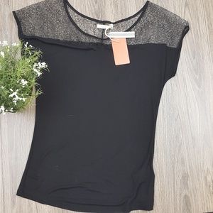 NWT‎ Tulle Black Top sz M